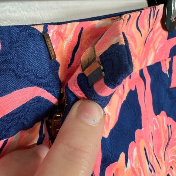 Lilly Pulitzer Ellie Shorts Size 12 Gimme Some Leg Flamingos Resort Preppy - Picture 4 of 9